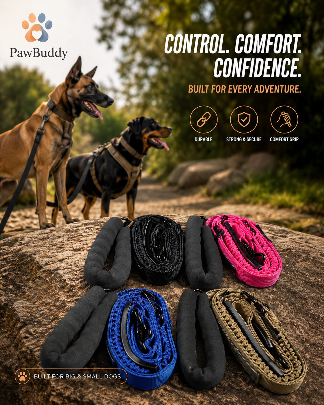 🐾 PawBuddy 4-in-1 Leash🐾