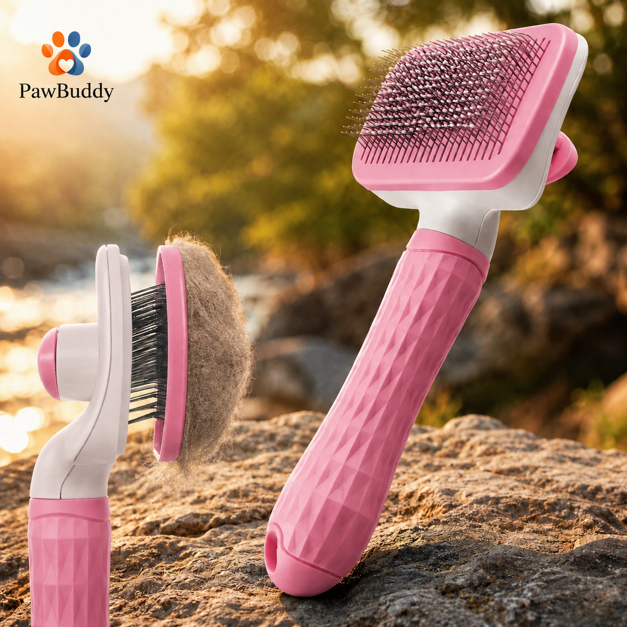 🐾 PawBuddy Pet Hair Brush 🐾